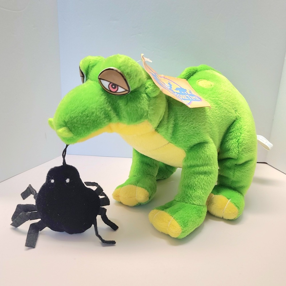 VTG Universal Studios The Land Before Time Toy Network SPIKE Plush With Spider